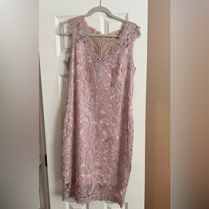 Pink detailed dress